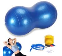 MEETOZ Balle de thérapie avec pompe - Ballon d'exercice avec pompe - Ballon | Balle de Pilates Sensorielle Gym Ball pour Yoga, Grossesse, Naissance, Physiothérapie, Entraînement des Enfants