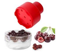 MEETOZ Creativity Outil dénoyauteur de cerises à 7 trous pour enlever plusieurs cerises Rouge