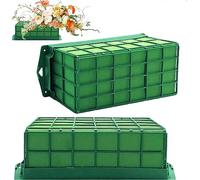 MEETOZ Lot de 2 cages en mousse pour fleurs - Support rectangulaire en mousse pour fleurs fraîches et artificielles - Pour arrangements floraux de mariage, décoration d'intérieur