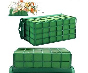 MEETOZ Lot de 2 cages en mousse pour fleurs - Support rectangulaire en mousse pour fleurs fraîches et artificielles - Pour arrangements floraux de mariage, décoration d'intérieur