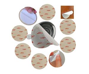 MeetRade Adhésif Support à Ventouse, Stick on Heavy Duty Disc de Patin adhésif Double Face pour Serrure Sucker Ventouse Crochet de Fixation sur Tableau de Bord pour GPS Sat NAV Cam 70 mm