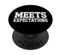 Meets Expectations Dating Sarcasm Subtle Compliment - PopSockets PopGrip Adhésif