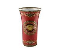 VERSACE HOME Vase 26 cm Medusa Red Jaune Rouge