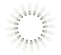 MeetUs Lot de 20 E10 AC 12V 3W Ampoule de Bougie, Blanc Chaud 2700K, E10 Petite Base à Vis, Top Candles Ampoule Remplacer, pour Fairy Lights, Chandelier, Arche Lumineuse, Guirlandes de Noë (14V)
