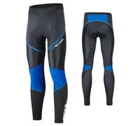 MEETWEE Cyclisme Pantalons Homme, Respirant 3D Gel Silicone Long Bike Compression Leggings Cycliste Pantalon de Vélo Pantalon (Bleu-A, XL)