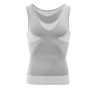 MEETWEE Débardeur Compression Homme,Manches Courtes pour Hommes Maillot de Corps Ventre Plat Minceur Gilet Invisible Amincissant sans Manches Body Shaper Tee Shirt