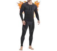 MEETWEE Ensemble de sous-vêtements Thermiques pour Homme - sous-vêtements Fonctionnels Respirants - sous-vêtements Thermiques - sous-vêtements Thermiques - pour l'hiver Chaud