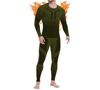 MEETWEE Ensemble de sous-vêtements Thermiques pour Homme - sous-vêtements Fonctionnels Respirants - sous-vêtements Thermiques - sous-vêtements Thermiques - pour l'hiver Chaud