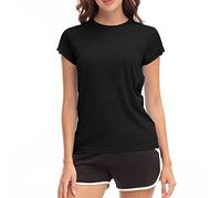 FEIXIANG MEETWEE Femme Surf Shirt Rash Guard UV Shirts Natation Tankini UPF 50+ Manches Courtes Maillot de Bain