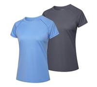 MEETWEE Femme Surf Shirt Rash Guard UV Shirts Natation Tankini UPF 50+ Manches Courtes Maillot de Bain