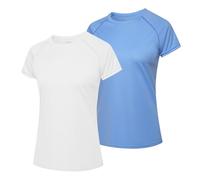 MEETWEE Femme Surf Shirt Rash Guard UV Shirts Natation Tankini UPF 50+ Manches Courtes Maillot de Bain