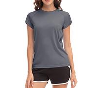 MEETWEE Femme Surf Shirt Rash Guard UV Shirts Natation Tankini UPF 50+ Manches Courtes Maillot de Bain