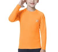 MEETWEE Garçon Fille Manches Longues Rashguard Vest, Enfants Natation Séchage Rapide Top UV Protection Solaire pour Surf Beach Pool