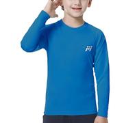 MEETWEE Garçon Fille Manches Longues Rashguard Vest, Enfants Natation Séchage Rapide Top UV Protection Solaire pour Surf Beach Pool