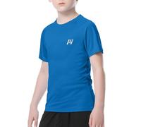 MEETWEE Garçon Fille Rash Vest Manches Courtes Maillot de Bain Rash Guard Top Sun UV Protection UPF 51+ Maillot de Bain Kid