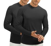 MEETWEE Haut Cintré Manches Longues Homme,T-Shirt Respirant et Élastique pour Style Décontracté Quotidien et Sportif-Vêtement Polyvalent