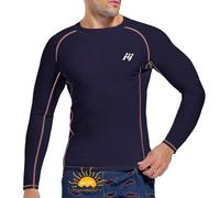 MEETWEE Hauts de Bain Anti-UV Homme Manches Courtes/Longues Rashguard Shirt UPF 50+ Sechage Rapide Léger pour Surf Plongée