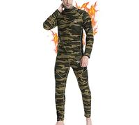 MEETWEE Homme Ensemble de sous-Vêtement, Sport Base Layer Maillot Manches Longues + Pantalon Quick Dry Sou Vetement pour L'entraînement Ski Running Randonnée