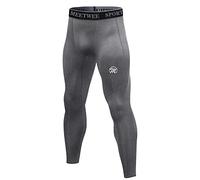 MEETWEE Legging Homme, Running Pantalon de Compression Sport Collant Sechage Rapide Baselayer Long Tight pour Gym Jogging Cyclisme, Gris, L
