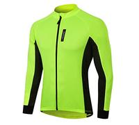 MEETWEE Maillot Cyclisme Homme, Vélo Jersey VTT,Vert-Longues,XXL