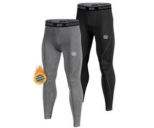 MEETWEE Pantalon Thermique Homme Base Layer Compression Chaud Legging Running Hiver Entraînement