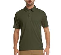 MEETWEE Polo de Golf à Manches Courtes pour Homme - Séchage Rapide - Décontracté - pour Le Sport - pour l'été, Vert, M