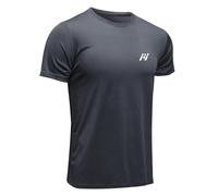 MEETWEE T-Shirt de Sport Homme, Baselayer Manches Courtes Maillot Running Tee Shirt Vetement de Fitness Football Jogging, Gris, XXL