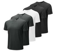 MEETWEE T-Shirt de Sport Homme, Séchage Rapide Respirant Baselayer Manches Courtes Maillot Running Tee Shirt Jogging pour Le Sport la Gym Le Fitness