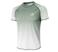 MEETWEE T-Shirt Homme Dégradé UPF 50+,Gris Clair dégradé,L