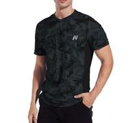 MEETWEE T-Shirt Homme, Tee Shirt Sport Manche Courte Rashguard Rash Vest Anti-UV UPF 50+ Sun Protection Tops Running Fitness Surfing