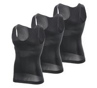 MEETYOO Débardeur Compression Homme,Manches Longues pour Hommes Maillot de Corps Ventre Plat Minceur Gilet Invisible Amincissant sans Manches Body Shaper Tee Shirt