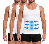 MEETYOO Débardeur Compression Homme Ventre Plat,3Blanc,L