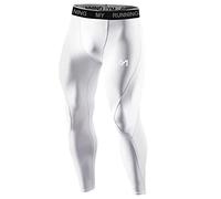 MEETYOO Homme Leggings, Blanc, Taille L/34-37