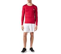 MEETYOO Homme Tee Shirt Compression Homme Manche Longue, Baselayer Maillot Running Vetement Fitness pour Sports Jo Chemise, Rouge-1., L EU