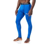 MEETYOO Legging Homme, Sport Pantalons et Compression Collant Cool Dry Fitness Musculation Respirant Base Layer pour Running Jogging Cyclisme Course,XL,Bleu-2