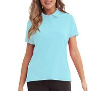 MEETYOO Polo Femme Manches Courtes, Chemise Femme Manches Courtes Golf Tshirts Séchage Rapide RespirantSports Outdoor T Shirts Eté Slim Fit Golf Sports