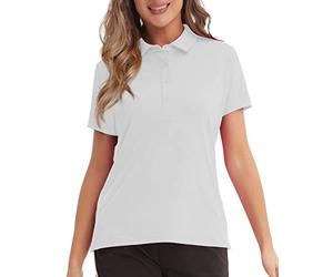 MEETYOO Polo Femme Manches Courtes, Chemise Femme Manches Courtes Golf Tshirts Séchage Rapide RespirantSports Outdoor T Shirts Eté Slim Fit Golf Sports