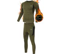 MEETYOO sous-Vêtement Thermique Homme Haut Bas Longues,Vert,S
