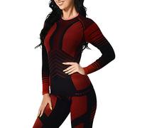 MEETYOO sous-vêtements Thermiques Femme, Ski sous Vetement Chauffant Sport Base Layer Manches Longues pour L'entraînement Running Randonnée Cyclisme