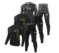 MEETYOO sous-vêtements Thermiques Homme Ensemble de Compression Respirant à Séchage Rapide pour SkiFitness et Cyclisme