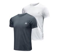 MEETYOO T Shirt de Running Homme Haut Sportif Respirant à Séchage Rapide,Manches Courtes pour Course à Pied,Fitness,Entraînement