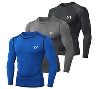 MEETYOO U6T Shirt, Noir + Bleu + Gris, L Men's