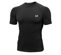 MEETYOO Tee Shirt Compression Homme Manche Court/Longue, Baselayer Maillot Running Vetement Fitness pour Sports Jogging Musculation