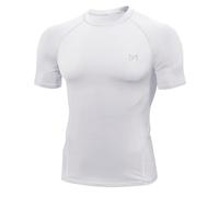 MEETYOO Tee Shirt Compression Homme Manche Court/Longue, Baselayer Maillot Running Vetement Fitness pour Sports Jogging Musculation