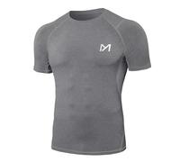 MEETYOO Tee Shirt Compression Homme Manche Longue/Courte,Baselayer Maillot Running Vetement Fitness pour Sports Jogging Musculation