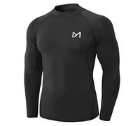 MEETYOO Tee Shirt Compression Homme Manche Longue, Baselayer Maillot Running Vetement Fitness pour Sports Jogging Musculation