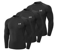MEETYOO Tee Shirt Compression Homme Manche Longue/Courte,Baselayer Maillot Running Vetement Fitness pour Sports Jogging Musculation