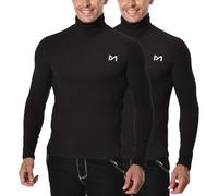 MEETYOO Tee Thermique Homme Baselayer,Noir+Noir-1,M