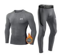 MEETYOO Tenue sous-Vêtements Compression Thermique Homme Base Layer | Maillot Manches Longues+Pantalon Quick Dry Ski Running Randonnée