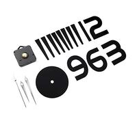 MEEVINWH Autocollants d'horloge Murale, Design Autocollant 3D élégant, pour la Personnalisation DIY, idéal pour la décoration de Bureau à Domicile, Cadeau Parfait pour Les (Noire)